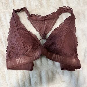 PINK Victoria's Secret Lace Bralette in Deep Mauve